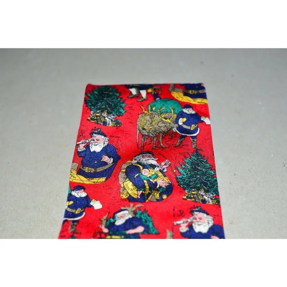 FERRELL REED for Hillhouse ltd Santa Christmas Tie - Picture 4 of 6
